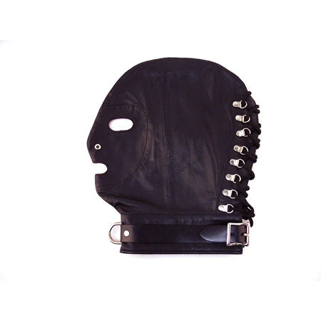 Rouge Mask with D-Ring and Lockable Buckle Strap Black - Not Very Vanilla