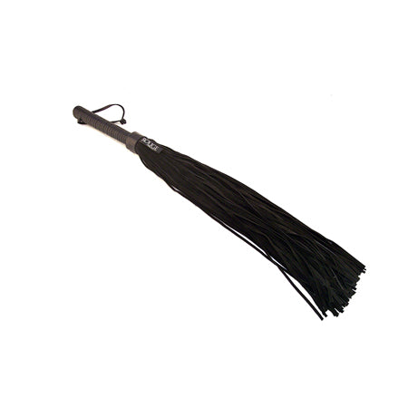 Rouge Flogger, Suede w/Leather Handle Black - Not Very Vanilla