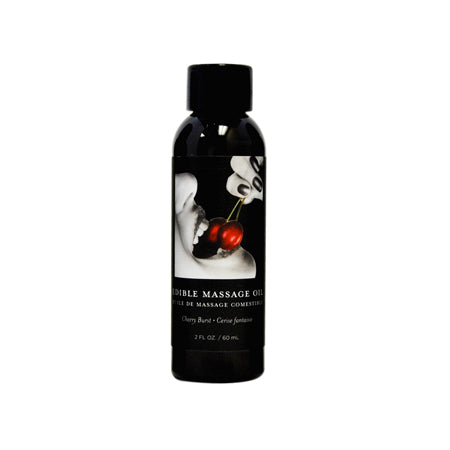 Earthly Body Edible Massage Oil Cherry 2oz - Not Very Vanilla