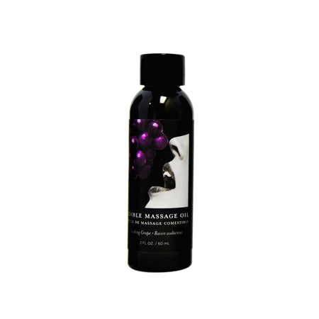 Earthly Body Edible Massage Oil Grape 2oz - Not Very Vanilla