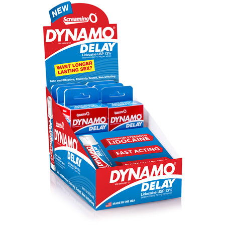 Screaming O Dynamo Delay Spray 0.75oz Counter Display of 6 - Not Very Vanilla