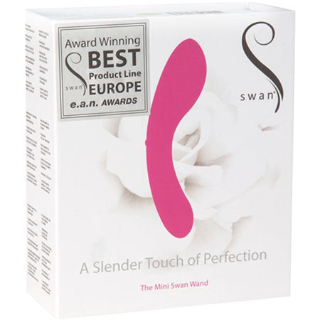 Swan Mini Massager Wand Pink - Not Very Vanilla