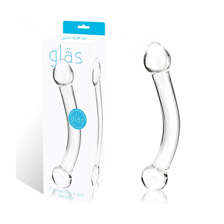 Glas 7 in. Curved Glass G Spot Stimulator - Not Very Vanilla