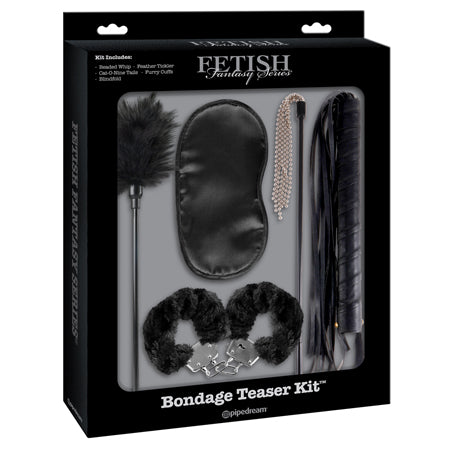 Pipedream Fetish Fantasy Series 5-Piece Bondage Teaser Kit Black - Not Very Vanilla