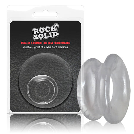 Rock Solid Convex Clear C Ring in a Clamshell - Not Very Vanilla