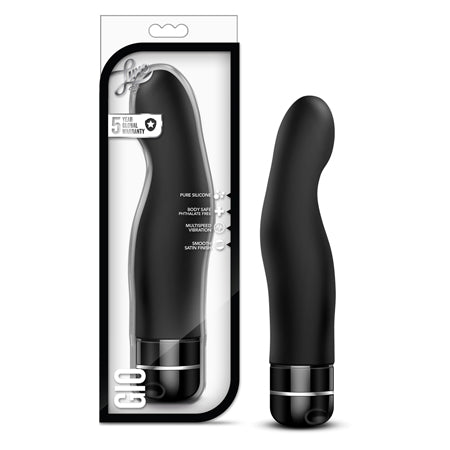 Blush Luxe Gio Silicone G-Spot Vibrator Black - Not Very Vanilla