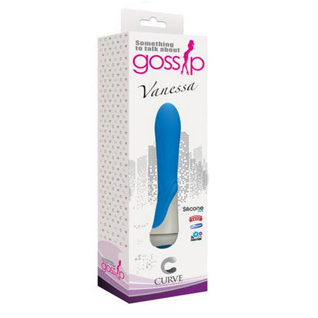 Curve Toys Gossip Vanessa Waterproof Silicone Vibrator Azure - Not Very Vanilla