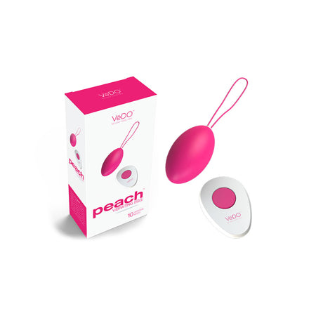 VeDO Peach Rechargeable Egg Vibe - Foxy Pink - Not Very Vanilla