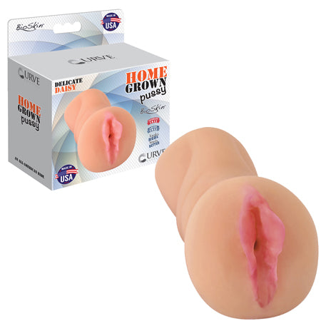 Curve Toys Home Grown Pussy Delicate Daisy Vaginal Stroker Beige - Not Very Vanilla