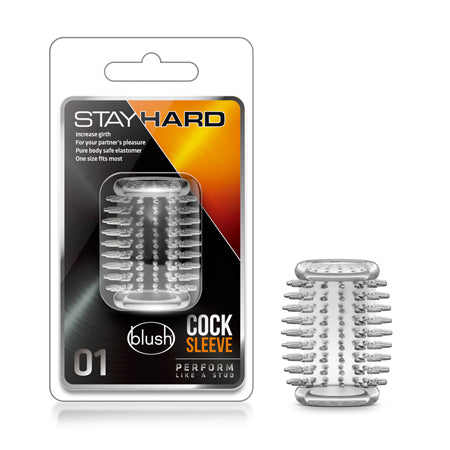 Blush Stay Hard Cock Sleeve 01 Penis Enhancer Clear - Not Very Vanilla