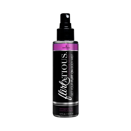 Sensuva Flirtatious Pheromone-Infused Body Mist Pomegranate 4.2 oz. - Not Very Vanilla