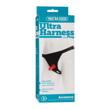 Vac-U-Lock - Ultra Harness - With Plug Black - Not Very Vanilla