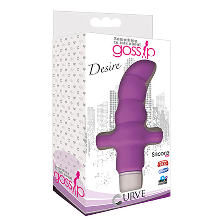 Curve Toys Gossip Desire Waterproof Silicone Anal Vibrator Violet - Not Very Vanilla