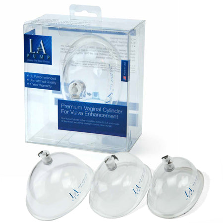 LA Pump Premium Vaginal Cylinder, Large, packaged - Not Very Vanilla