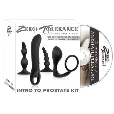 Zero Tolerance Intro To Prostate Kit 4-Piece Anal Play Set With DVD - Not Very Vanilla