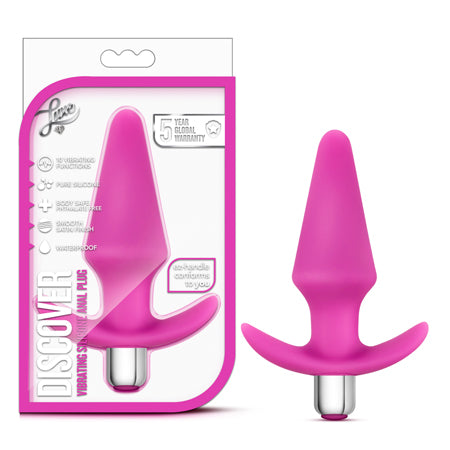 Blush Luxe Discover Vibrating Silicone Anal Plug Pink - Not Very Vanilla