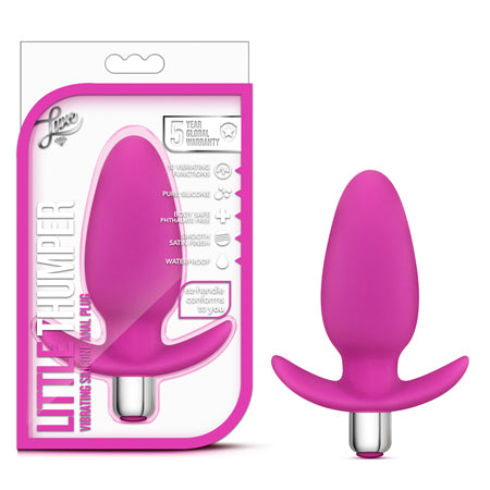 Blush Luxe Little Thumper Vibrating Silicone Anal Plug Pink - Not Very Vanilla