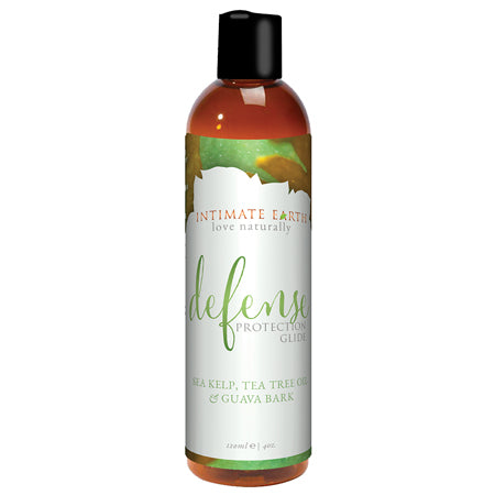 Intimate Earth Defense Protection Glide with Sea Kelp, Tea Tree Oil & Guava Bark 4 oz. - Not Very Vanilla