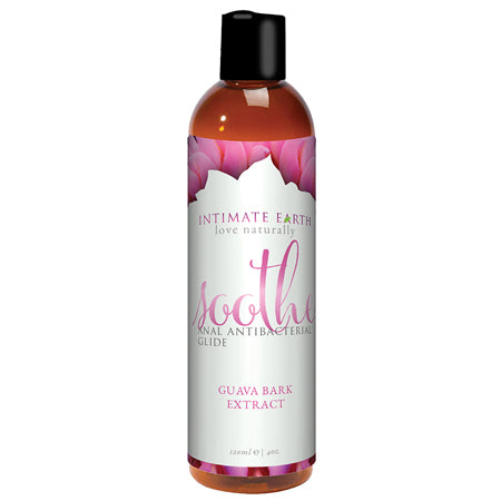 Intimate Earth Soothe Anal Antibacterial Glide with Guava Bark Extract 4 oz. - Not Very Vanilla