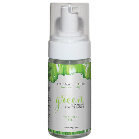 Intimate Earth Green Foaming Toy Cleaner with Tea Tree Oil 3.4 oz. - Not Very Vanilla