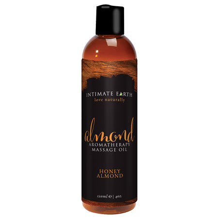 Intimate Earth Honey Almond Aromatherapy Massage Oil 4 oz. - Not Very Vanilla