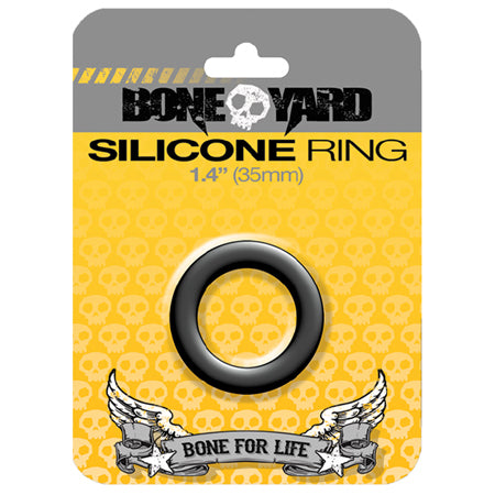 Boneyard Silicone Ring 35mm Black - Not Very Vanilla