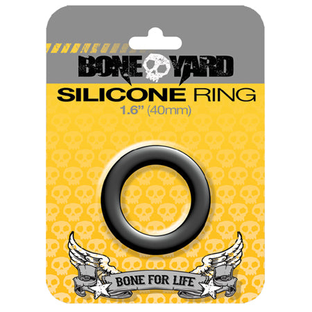 Boneyard Silicone Ring 40mm Black - Not Very Vanilla