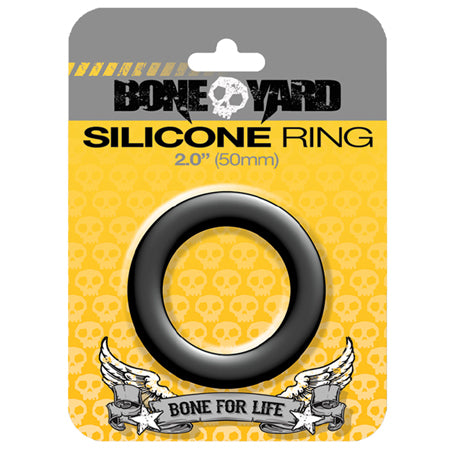 Boneyard Silicone Ring 50mm Black - Not Very Vanilla