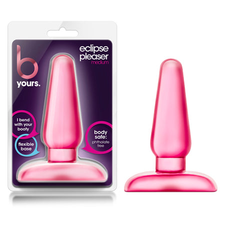 Blush B Yours Eclipse Pleaser Anal Plug Medium Pink - Not Very Vanilla