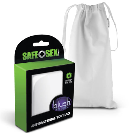 Blush Safe Sex Antibacterial Toy Bag Medium - Not Very Vanilla