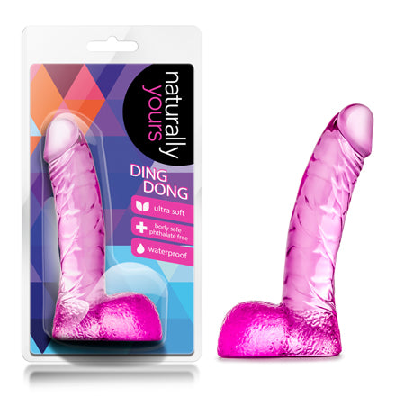 Blush Naturally Yours Ding Dong Realistic 5.5 in. Dildo with Balls Pink - Not Very Vanilla