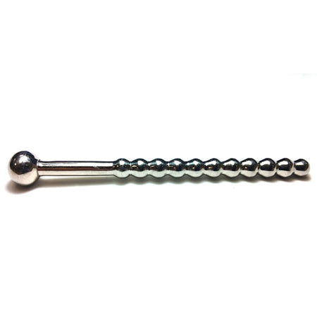 Rouge Beaded Urethral Sound w/Stopper - Not Very Vanilla