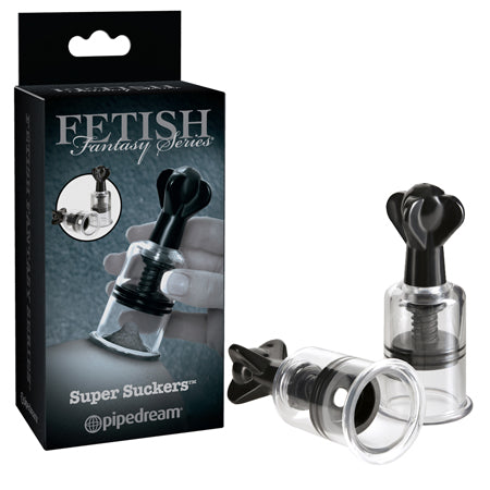 Pipedream Fetish Fantasy Series Limited Edition Super Suckers Clear/Black - Not Very Vanilla