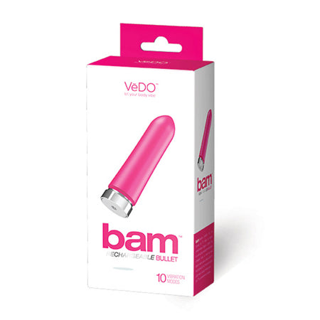 VeDO Bam Rechargeable Bullet - Foxy Pink - Not Very Vanilla