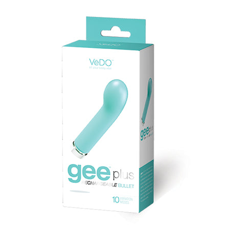 VeDO Geeplus Rechargeable Vibe - Tease Me Turquoise - Not Very Vanilla