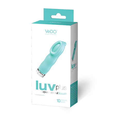 VeDO Luvplus Rechargeable Vibe - Tease Me Turquoise - Not Very Vanilla