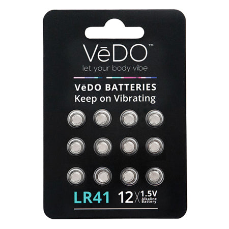 VeDO Batteries LR41 - 12 Pack 1.5V - Not Very Vanilla