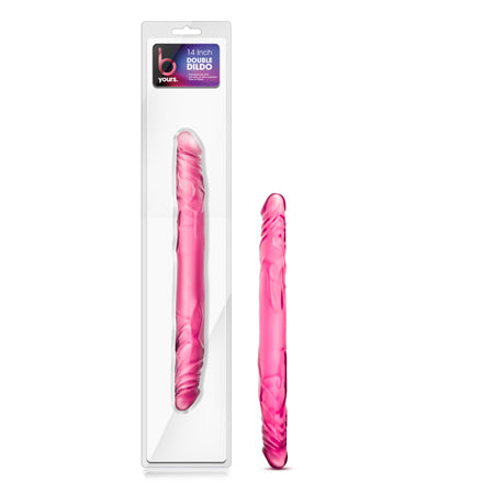 Blush B Yours 14 in. Double Dildo Pink - Not Very Vanilla