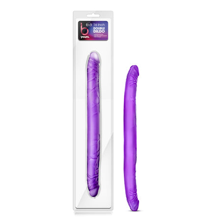 Blush B Yours 16 in. Double Dildo Purple - Not Very Vanilla