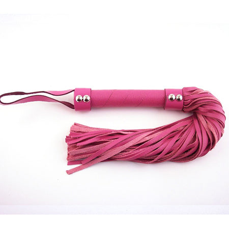 Rouge H-Style Leather Flogger Pink - Not Very Vanilla