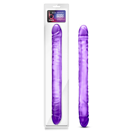 Blush B Yours 18 in. Double Dildo Purple - Not Very Vanilla