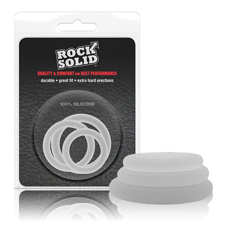 Rock Solid Gasket Translucent Silicone 3pc Set (.75in,1in,1.25in) - Not Very Vanilla