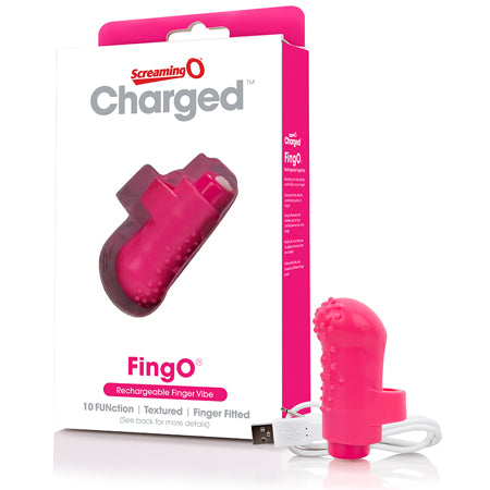 Screaming O Charged FingO Vooom Mini Vibe - Pink - Not Very Vanilla