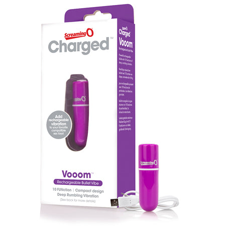 Screaming O Charged Vooom Rechargeable Bullet Vibe - Purple - Not Very Vanilla