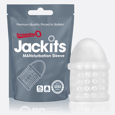 Screaming O Jackits MANsturbation Sleeve in POP box (12pc) - Not Very Vanilla