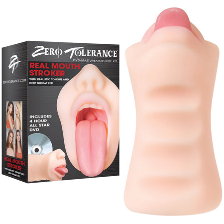 Zero Tolerance Real Mouth Stroker With DVD - Not Very Vanilla