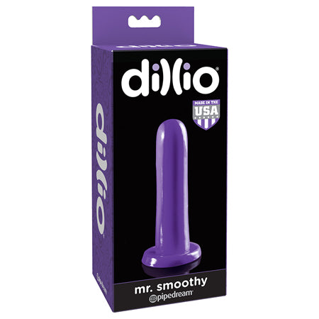 Pipedream Dillio Mr. Smoothy 5 in. Dildo With Suction Cup Purple - Not Very Vanilla