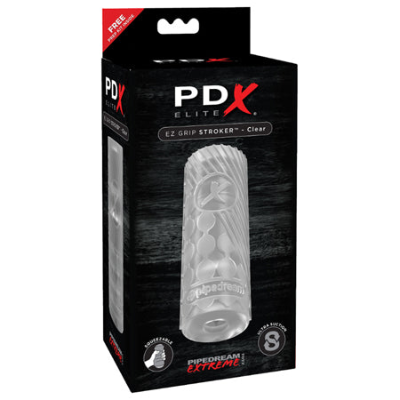 PDX Elite EZ Grip Stroker Clear - Not Very Vanilla