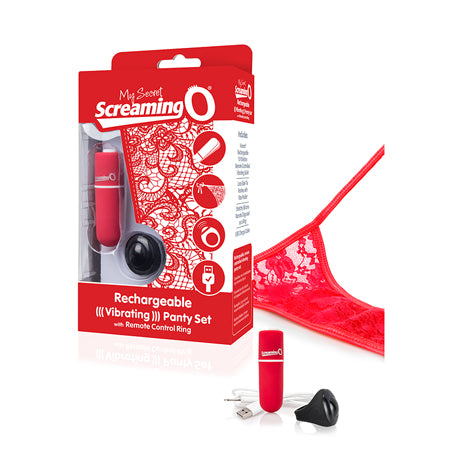 Screaming O My Secret Charged Remote Control Panty Vibe - Red - Not Very Vanilla