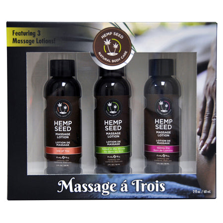 Earthly Body Gift Set Massage A Trois: Isle of You, Skinny Dip, Naked in the Woods - Not Very Vanilla